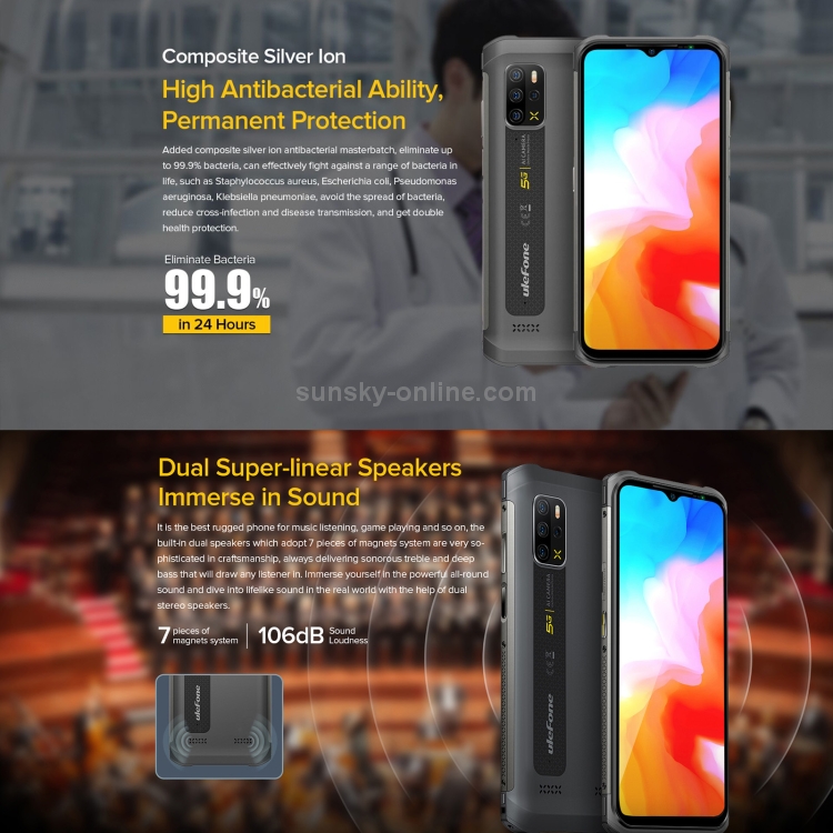 [HK Warehouse] Ulefone Armor 12 5G Rugged Phone, 8GB+128GB, Quad Back Cameras, IP68/IP69K Waterproof Dustproof Shockproof, Face ID & Side Fingerprint Identification, 5180mAh Battery, 6.52 inch Android 11 MTK6833 Dimensity 700 Octa Core up to 2.2GHz, Network: 5G, OTG, NFC, Support Wireless Charging(Black) - B3