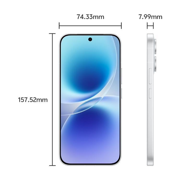 vivo X300 E, 12GB+512GB, 3D Ultrasonic Fingerprint, 6.59 inch OriginOS 6 Android 16 Snapdragon 8 Gen 5 Octa Core, OTG, NFC, Network: 5G (White)