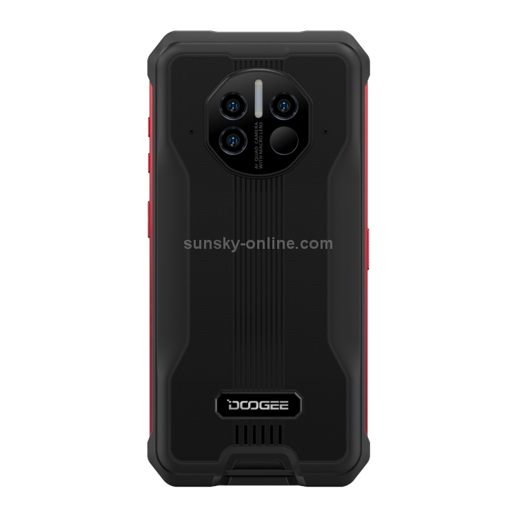 [HK Warehouse] DOOGEE V10 5G Rugged Phone, Non-contact Infrared Thermometer, 8GB+128GB, IP68/IP69K Waterproof Dustproof Shockproof, MIL-STD-810G, 8500mAh Battery, Triple Back Cameras, Side Fingerprint Identification, 6.39 inch Android 11.0 Dimensity 700 Octa Core up to 2.2GHz, Network: 5G, NFC, OTG, Wireless Charging Function(Red) - 2