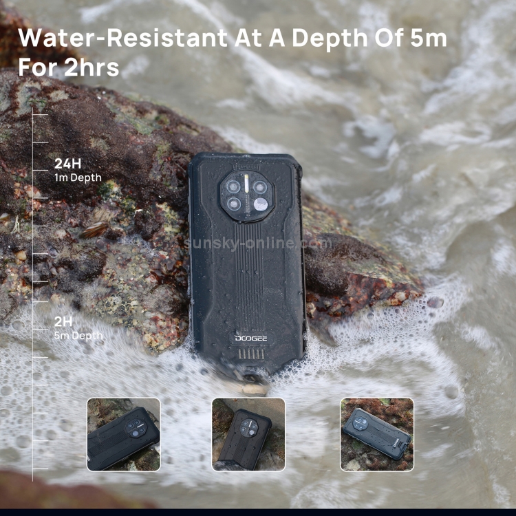 [HK Warehouse] DOOGEE V10 5G Rugged Phone, Non-contact Infrared Thermometer, 8GB+128GB, IP68/IP69K Waterproof Dustproof Shockproof, MIL-STD-810G, 8500mAh Battery, Triple Back Cameras, Side Fingerprint Identification, 6.39 inch Android 11.0 Dimensity 700 Octa Core up to 2.2GHz, Network: 5G, NFC, OTG, Wireless Charging Function(Red) - B20