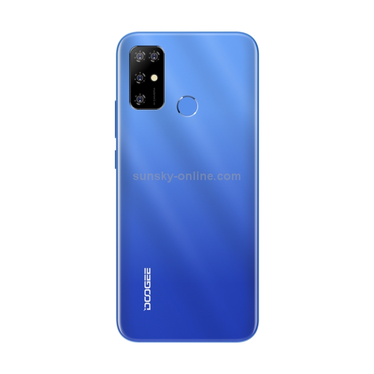 [HK Warehouse] DOOGEE X96, 2GB+32GB, Quad Back Cameras, 5400mAh Battery,  Face ID& Fingerprint Identification, 6.52 inch Android 11 GO SC9863A Octa-Core 28nm up to 1.6GHz, Network: 4G, Dual SIM(Blue) - 2