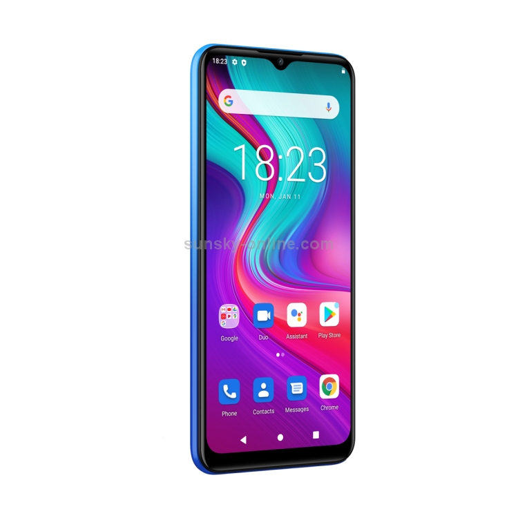 [HK Warehouse] DOOGEE X96, 2GB+32GB, Quad Back Cameras, 5400mAh Battery,  Face ID& Fingerprint Identification, 6.52 inch Android 11 GO SC9863A Octa-Core 28nm up to 1.6GHz, Network: 4G, Dual SIM(Blue) - 3