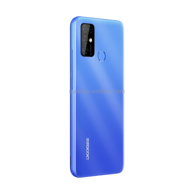 [HK Warehouse] DOOGEE X96, 2GB+32GB, Quad Back Cameras, 5400mAh Battery,  Face ID& Fingerprint Identification, 6.52 inch Android 11 GO SC9863A Octa-Core 28nm up to 1.6GHz, Network: 4G, Dual SIM(Blue) - 4