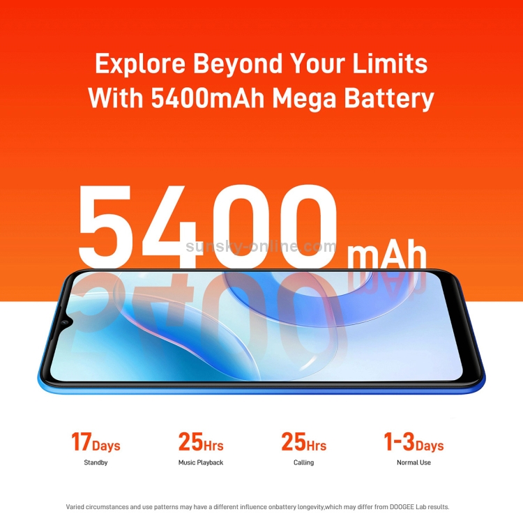 [HK Warehouse] DOOGEE X96, 2GB+32GB, Quad Back Cameras, 5400mAh Battery,  Face ID& Fingerprint Identification, 6.52 inch Android 11 GO SC9863A Octa-Core 28nm up to 1.6GHz, Network: 4G, Dual SIM(Blue) - B2