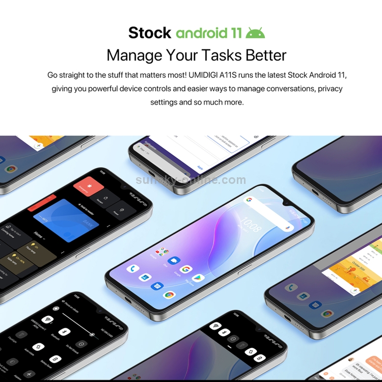 [HK Warehouse] UMIDIGI A11s,  4GB+32GB, Triple Back Cameras, 5150mAh Battery, Face Identification, 6.53 inch Android 11 UMS312 T310 Quad Core up to 2.0GHz, Network: 4G, OTG(Grey) - B9