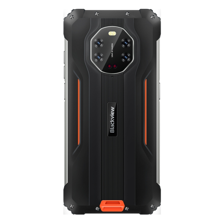 [HK Warehouse] Blackview BV8800 Rugged Phone, IR Night Vision Camera, 8GB+128GB, Triple Back Cameras, IP68/IP69K/MIL-STD-810G Waterproof Dustproof Shockproof, 8380mAh Battery,  6.58 inch Android 11.0 MTK6781 Helio G96 Octa Core up to 2.05GHz, OTG, NFC,Network: 4G(Orange) - 2