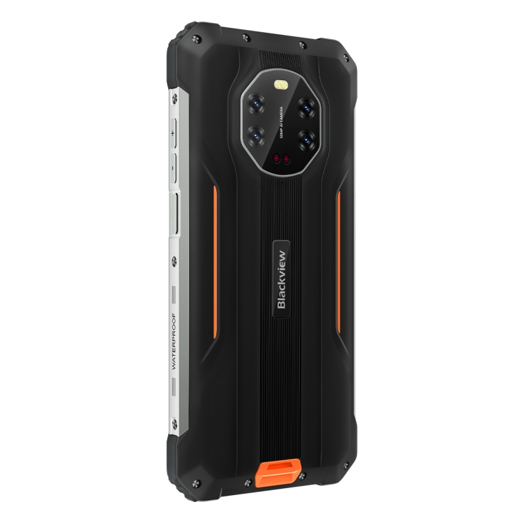 [HK Warehouse] Blackview BV8800 Rugged Phone, IR Night Vision Camera, 8GB+128GB, Triple Back Cameras, IP68/IP69K/MIL-STD-810G Waterproof Dustproof Shockproof, 8380mAh Battery,  6.58 inch Android 11.0 MTK6781 Helio G96 Octa Core up to 2.05GHz, OTG, NFC,Network: 4G(Orange) - 4