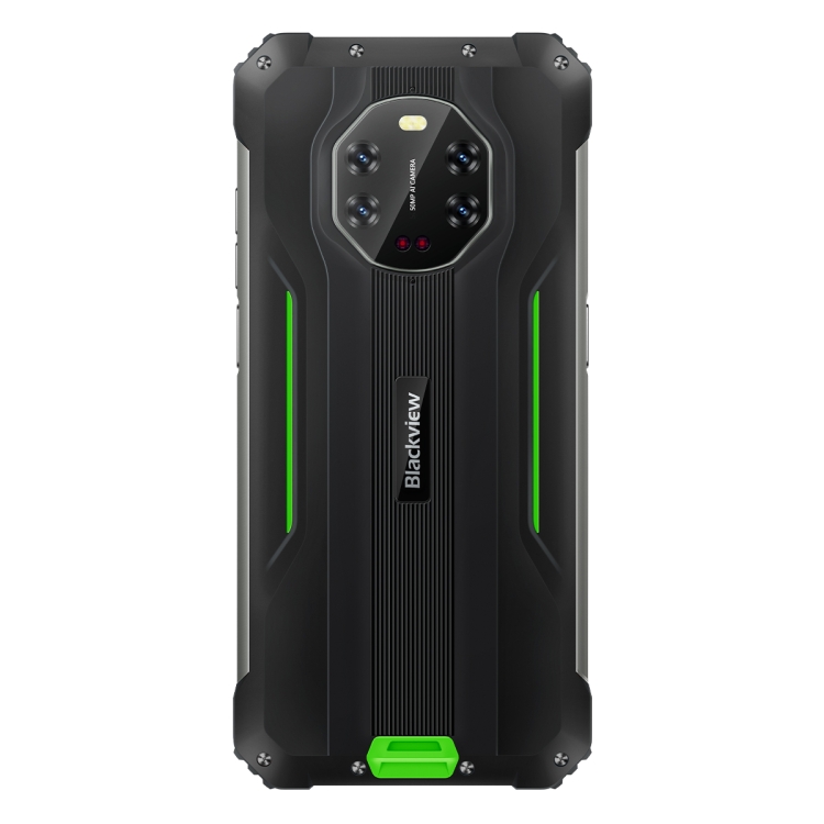 [HK Warehouse] Blackview BV8800 Rugged Phone, IR Night Vision Camera, 8GB+128GB, Triple Back Cameras, IP68/IP69K/MIL-STD-810G Waterproof Dustproof Shockproof, 8380mAh Battery,  6.58 inch Android 11.0 MTK6781 Helio G96 Octa Core up to 2.05GHz, OTG, NFC,Network: 4G(Green) - 2