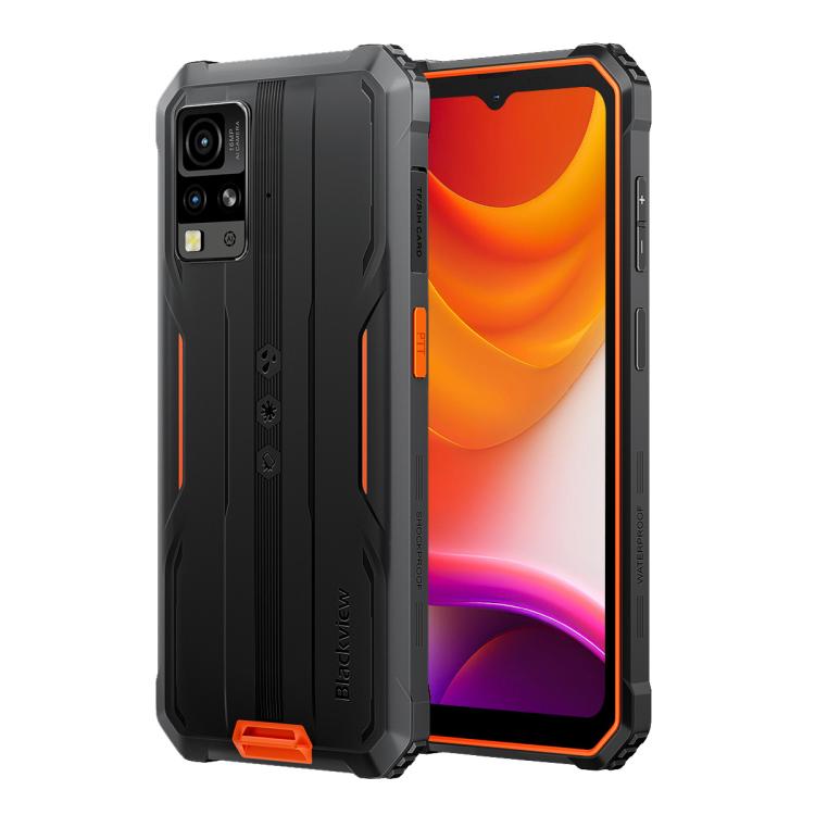 [HK Warehouse] Blackview BV4800 SE Rugged Phone, 4GB+64GB, 6.56 inch Android 15 UMS9320E T615 Octa Core, Network: 4G, OTG, NFC (Orange)