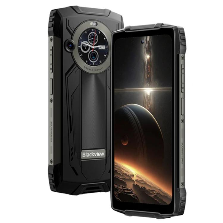 [HK Warehouse] Blackview BV8200 Rugged Phone, 12GB+256GB, 6.5 inch + 1.3 inch Android 14 MediaTekHelio G100 MT8781, Network: 4G, NFC (Black)