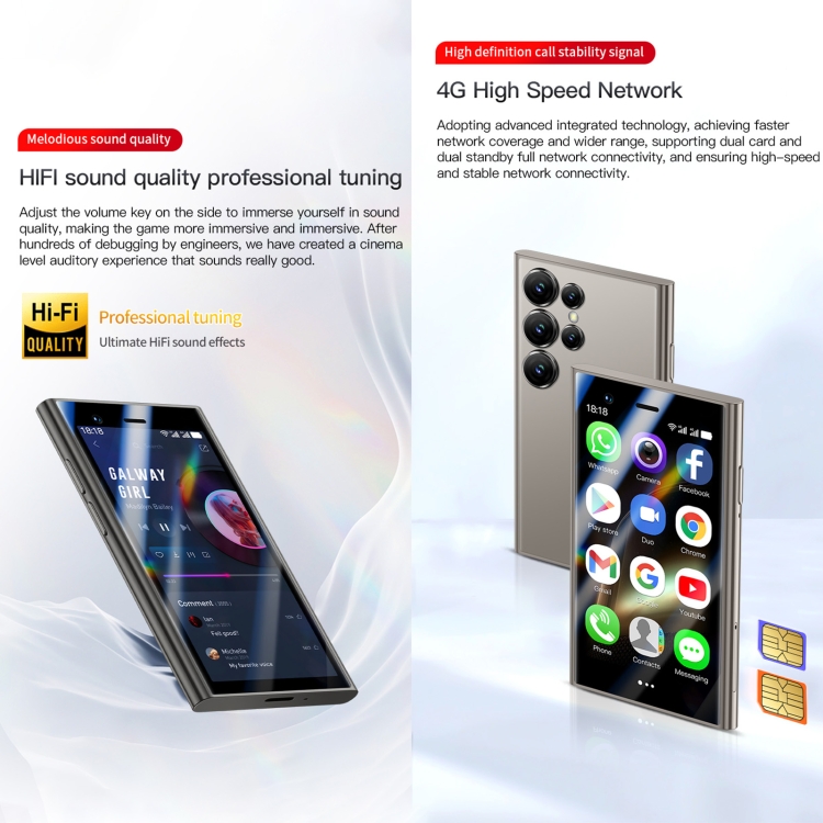 スマートフォン本体 SOYES S24 ProMax SOYES S24 Pro Max 4G Mini Smartphone - Compact and Powerful