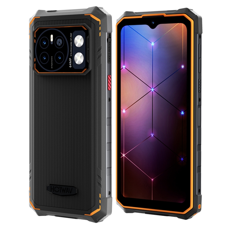 [HK Warehouse] HOTWAV CYBER 13, IP68/IP69K Rugged Phone, 8GB+128GB, 10800mAh, 6.6 inch Android 14.0 Unisoc T606 Octa Core, Network: 4G, NFC, OTG (Orange)