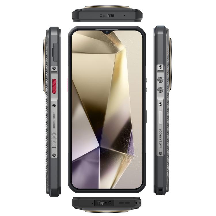 [HK Warehouse] Oukitel WP35 Pro 5G Rugged Phone, 12GB+512GB, 6.6 inch Android 14 MediaTek Dimensity 6300 Octa Core, NFC, OTG, Network: 5G (Black)