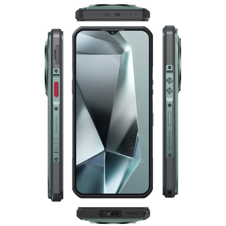 [HK Warehouse] Oukitel WP35 Pro 5G Rugged Phone, 12GB+512GB, 6.6 inch Android 14 MediaTek Dimensity 6300 Octa Core, NFC, OTG, Network: 5G (Green)