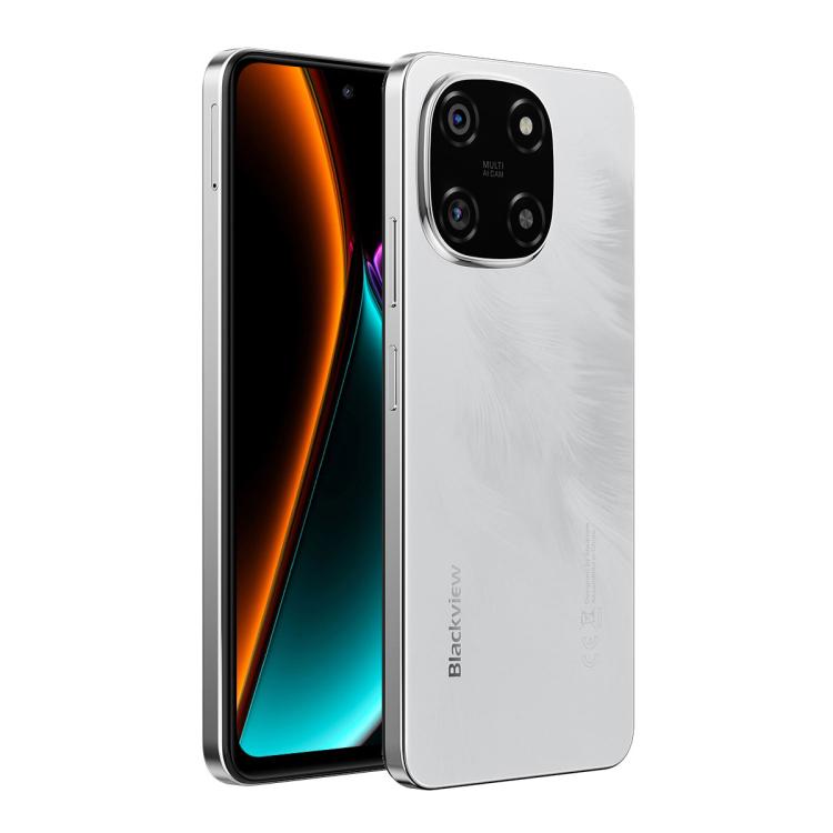 [HK Warehouse] Blackview COLOR 6, 8GB+256GB, Fingerprint & Face Identification, 6.67 inch Android 15 MediaTek Helio G81 Octa Core, Network: 4G (Snowy White)