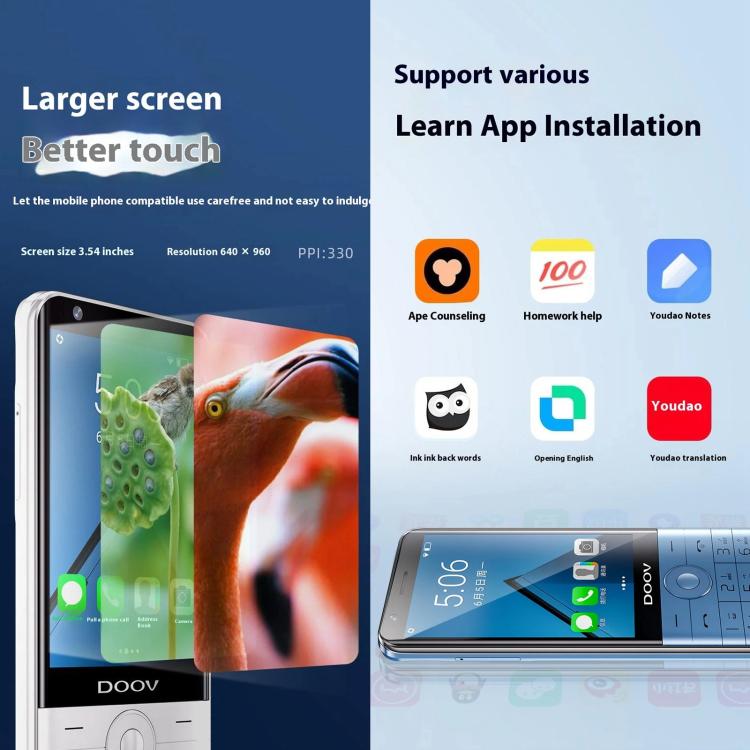 DOOV R17 Pro / Z17 Keypad Phone, 4GB+64GB, 3.5 inch Android 12 Mediatek ...