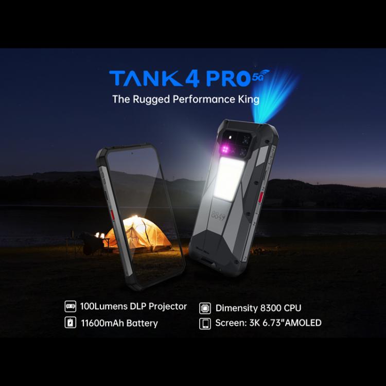 香港倉庫] Unihertz Tank 4 Pro プロジェクター搭載頑丈