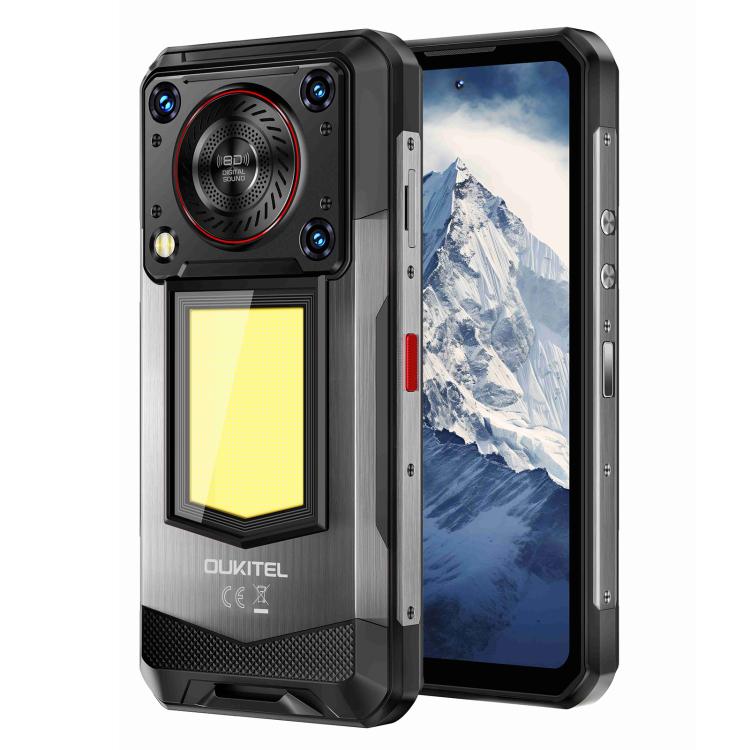 [HK Warehouse] Oukitel WP56 Rugged Phone, 12GB+512GB, 108MP Camera, Fingerprint Identification, 6.8 inch Android 15 MTK Dimensity 7050 Octa Core, NFC, OTG, Network: 5G (Black)