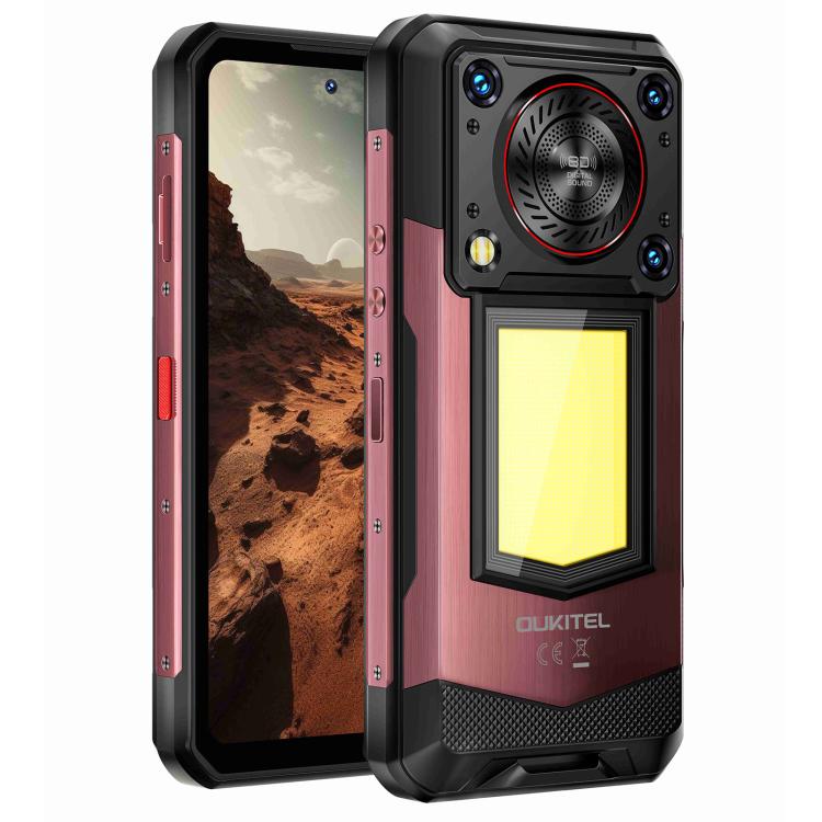 [HK Warehouse] Oukitel WP56 Rugged Phone, 12GB+512GB, 108MP Camera, Fingerprint Identification, 6.8 inch Android 15 MTK Dimensity 7050 Octa Core, NFC, OTG, Network: 5G (Red)