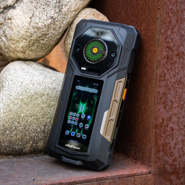 [HK Warehouse] Ulefone Armor 33 Pro Rugged Phone, 16GB+512GB, Night Vision, 6.95 inch + 3.4 inch Dual Screen Android 14 MediaTek Dimensity 7300X Octa Core, Network: 5G, OTG, NFC (Black)