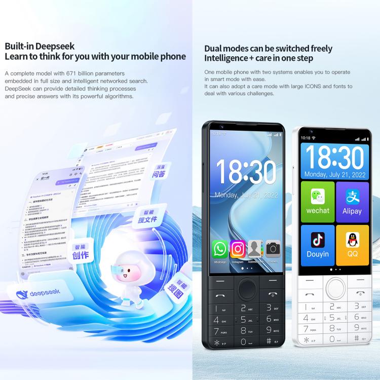 Doov R70 DOOV R70 Keypad Phone, 6GB+128GB, 4 inch Android 13 Mediatek MT6765 ...