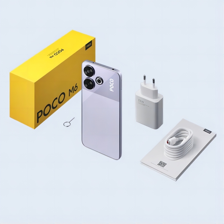 [HK Warehouse] Xiaomi POCO M6 Global, 8GB+256GB, Side Fingerprint, 6.79 inch Xiaomi HyperOS MediaTek Helio G91-Ultra Octa Core 2.0GHz, NFC, Network: 4G (Black)