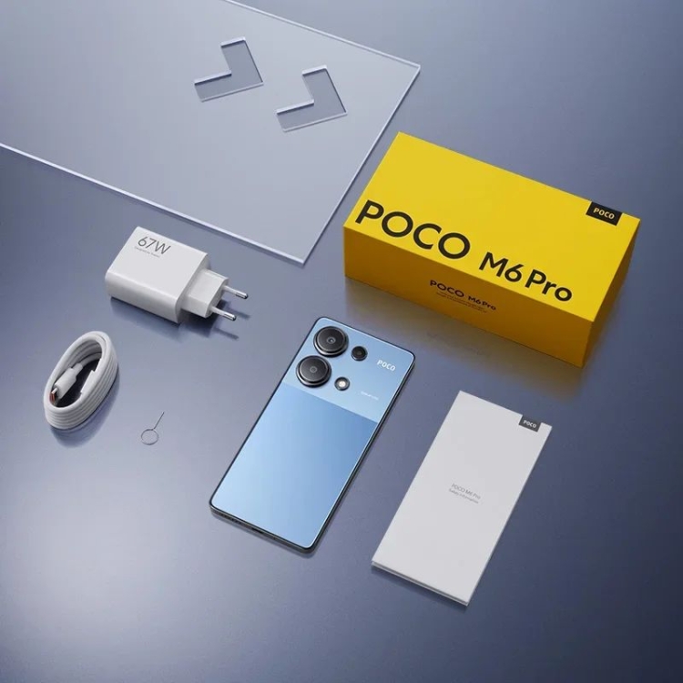 [HK Warehouse] Xiaomi POCO M6 Pro Global, 8GB+256GB, In-screen Fingerprint, 6.67 inch MIUI 14 MediaTek Helio G99-Ultra Octa Core 2.2GHz, NFC, Network: 4G (Blue)