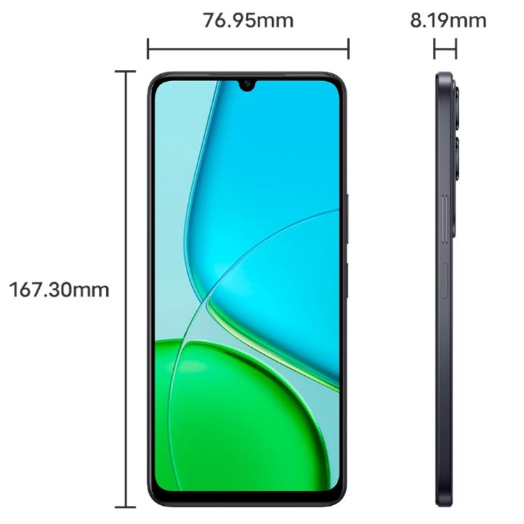 vivo Y50 5G, 4GB+128GB, Face ID / Side Fingerprint, 6.74 inch Android 15 OriginOS 5 Dimensity 6300 Octa Core, OTG, Network: 5G (Black)