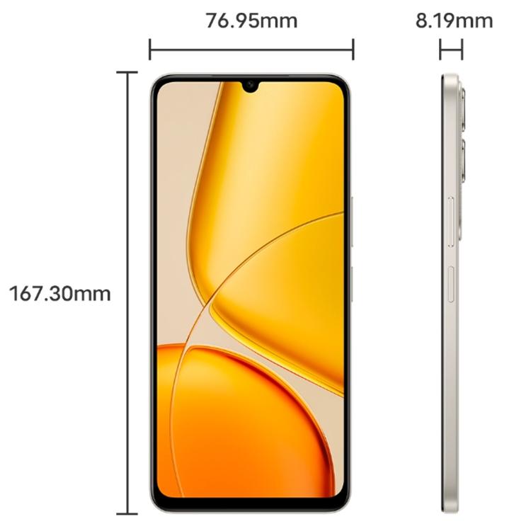 vivo Y50 5G, 4GB+128GB, Face ID / Side Fingerprint, 6.74 inch Android 15 OriginOS 5 Dimensity 6300 Octa Core, OTG, Network: 5G (Gold)