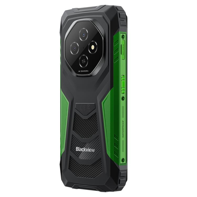 [HK Warehouse] Blackview FORT 1, 4GB+128GB, 6.56 inch Android 15 Unisoc UMS9230E T615 Octa Core, Network: 4G, OTG, NFC (Green)