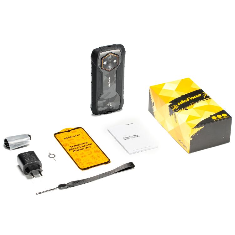 [HK Warehouse] Ulefone RugKing 4 Pro, 8GB+256GB, IP68/IP69K Rugged Phone, 6.56 inch Android 15 Unisoc T7250 Octa Core, Network: 4G, NFC, OTG (Black)