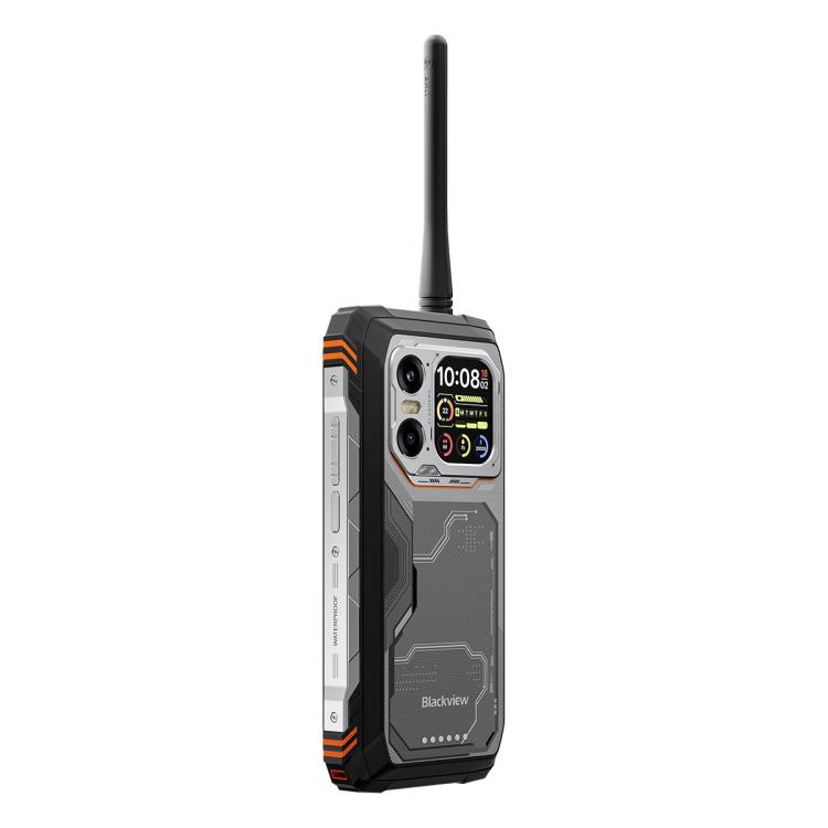 [HK Warehouse] Blackview XPLORE 1 Walkie Talkie Rugged Phone, 12GB+256GB, 6.78 inch Android 15 Dimensity 7050 MT8791V/HZA Octa Core, Network: 5G, OTG, NFC (Orange)