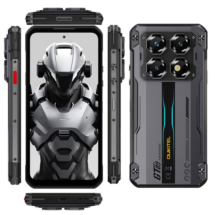 [HK Warehouse] Oukitel WP60 Rugged Phone, 12GB+512GB, Night Vision, 108MP Camera, Side Fingerprint, 7.2 inch Android 15 MediaTek Dimensity 7025 Octa Core, NFC, OTG, Network: 5G (Black)