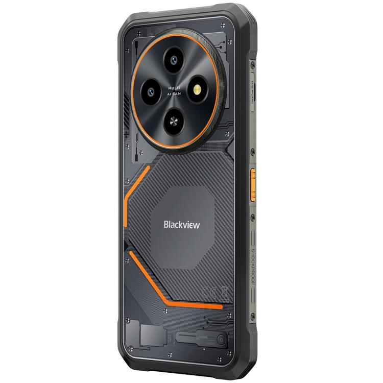 [HK Warehouse] Blackview FORT 2 Rugged Phone, 8GB+256GB, 6.56 inch Android 15 MediaTek MT6769V/CB Helio G81 Octa Core, Network: 4G, OTG, NFC (Black)