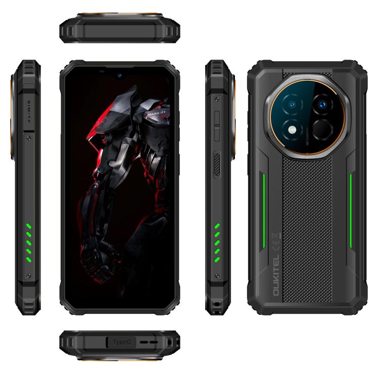[HK Warehouse] Oukitel G6 Rugged Phone, 4GB+128GB, Fingerprint Identification, 10600mAh Battery, 6.52 inch Android 16.0 Unisoc T615 Octa Core, NFC, OTG, Network: 4G (Green)