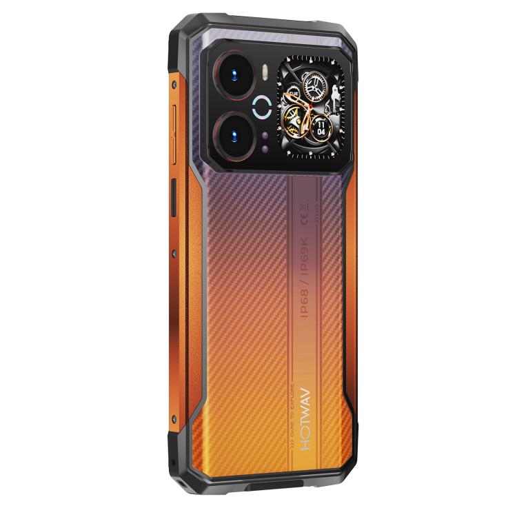 [HK Warehouse] HOTWAV Cyber 18 Rugged Phone, 8GB+256GB, 6.75 inch Android 16 Unisoc T7250 UMS9230E Octa Core, Network: 4G, NFC, OTG (Orange)