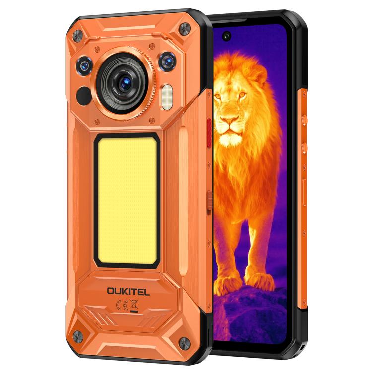 [HK Warehouse] Oukitel WP500 Ultra Rugged Phone, Thermal Imaging, 12GB+1TB, 108MP Camera, Fingerprint Identification, 6.78 inch Android 16 MTK Dimensity 8300 Octa Core, NFC, OTG, Network: 5G (Orange)