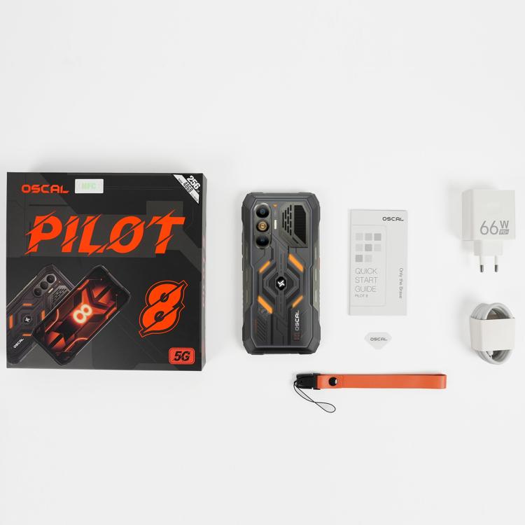 [HK Warehouse] Blackview Oscal Pilot 8 5G Rugged Phone, Night Vision, 12GB+256GB, 6.83 inch Android 16 Qualcomm QCM6690 Octa Core, Network: 5G, OTG, NFC (Black)