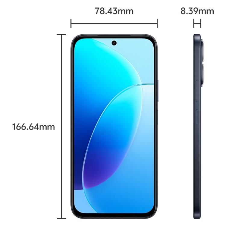 vivo Y500i, 8GB+256GB, Side Fingerprint, 6.75 inch Android 16 OriginOS 6 Snapdragon 4 Gen 2 Octa Core, OTG, NFC, Network: 5G (Obsidian Black)