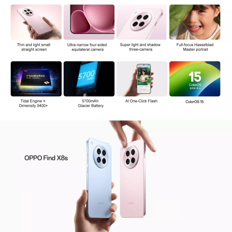 Oppo find x8s　12/256GB OPPO Find X8 5G Dual SIM (Star Grey, 256 GB) (12 GB RAM