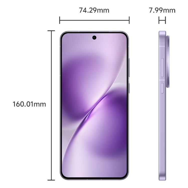 vivo X200s, 12GB+512GB, Face ID / 3D Ultrasonic Fingerprint, 6.67 inch OriginOS 5 / Android 15 Dimensity 9400+ Octa Core, OTG, NFC, Network: 5G, Support Google Play (Light Purple)