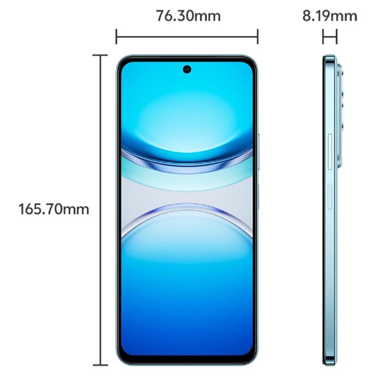 vivo Y300t, 8GB+256GB, Face ID / Side Fingerprint,  6.72 inch Android 15 OriginOS 5 Dimensity 7300 Octa Core, OTG, NFC, Network: 5G (Aqua Blue)
