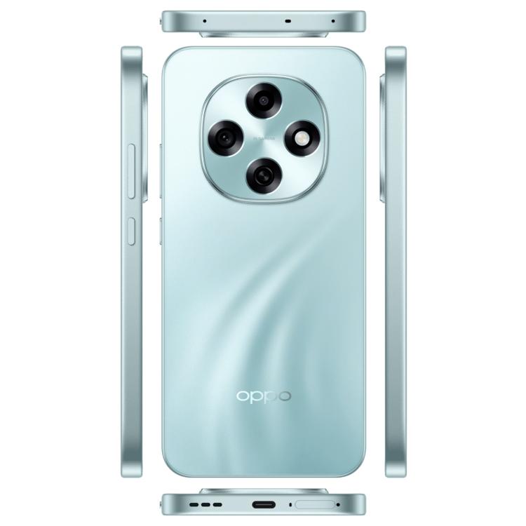 OPPO A6 Pro 5G, 16GB+256GB, Screen Fingerprint, 6.57 inch ColorOS 15 Android 15 Dimensity 7300 Octa Core, NFC, OTG, Network: 5G (Cyan)