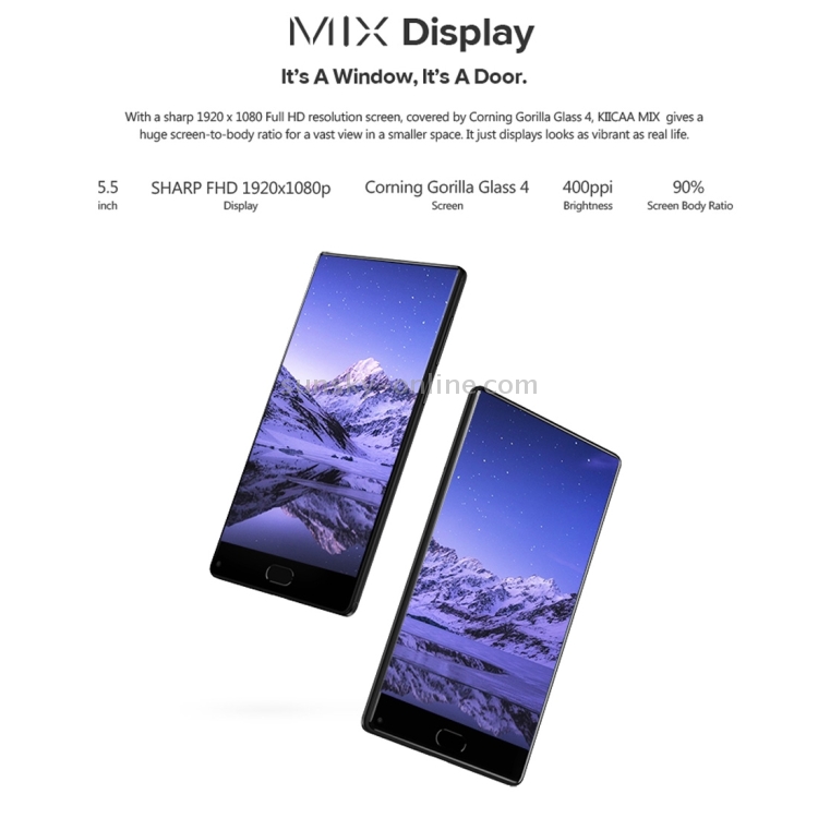 オクタコアLeagoo KIICAA MIX SIMフリー 32GB Kiicaa Mix: Leagoo lança smartphone sem bordas por menos de US