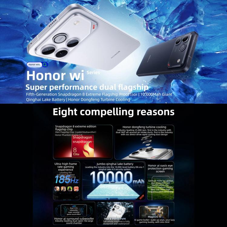 Honor WIN RT, 12GB+256GB, 3D Ultrasonic Fingerprint,