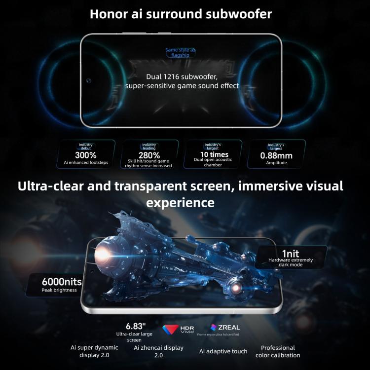 Honor WIN RT, 12GB+256GB, 3D Ultrasonic Fingerprint,