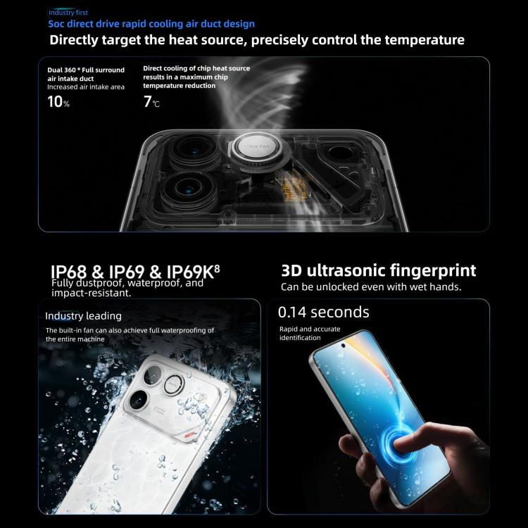 Honor WIN RT, 16GB+256GB, 3D Ultrasonic Fingerprint,