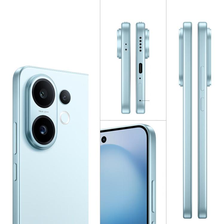 vivo S30, 12GB+256GB, Screen Fingerprint, 6.67 inch Android 15 Snapdragon 7 Gen 4 Octa Core, OTG, NFC, Network: 5G, Support Google Play (Blue)