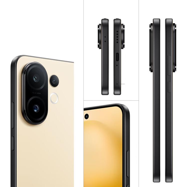 vivo S30, 12GB+512GB, Screen Fingerprint, 6.67 inch Android 15 Snapdragon 7 Gen 4 Octa Core, OTG, NFC, Network: 5G, Support Google Play (Yellow)