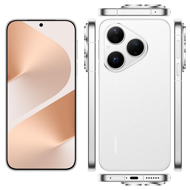 HUAWEI Pura 80, 12GB+1TB, Side Fingerprint Identification, 6.6 inch HarmonyOS 5.1, NFC, OTG, Not Support Google Play (White)